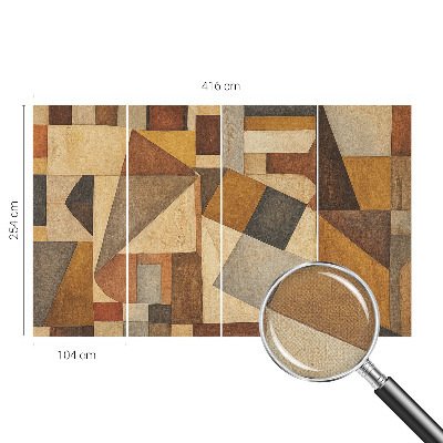 3D fototapetas sienoms su geometrine abstrakcija