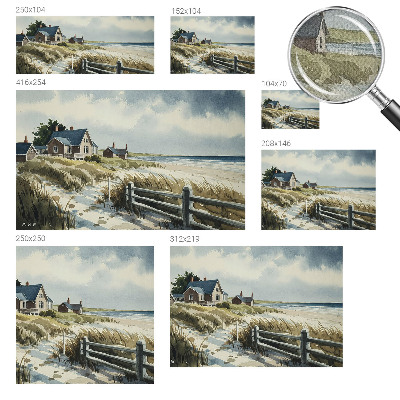 3D fototapetas Paplūdimio kliūtis