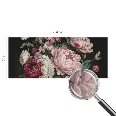 Fototapetai Pæoner og sommerfugle