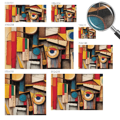 Savaime lipnus fototapetas Geometriniai dydžiai