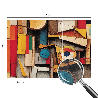 Savaime lipnus fototapetas Geometriniai dydžiai