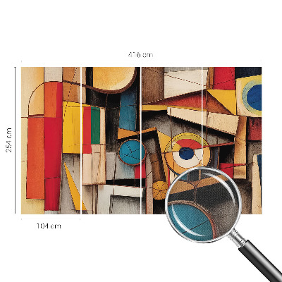 Savaime lipnus fototapetas Geometriniai dydžiai