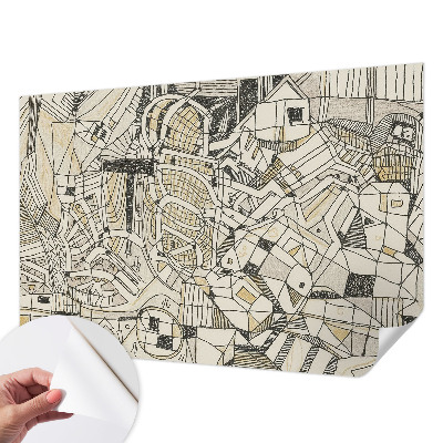 3D fototapetas su geometrine abstrakcija