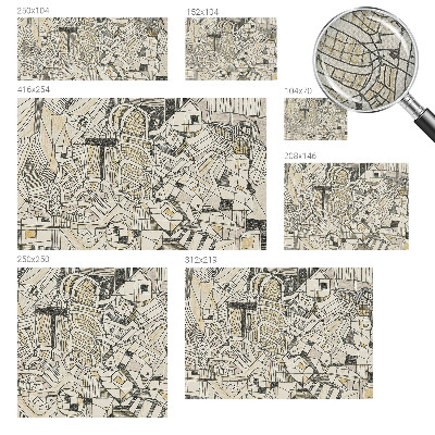 3D fototapetas su geometrine abstrakcija
