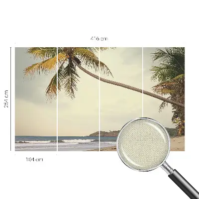 3D fototapetas sienoms su tropiniu kraštovaizdžiu