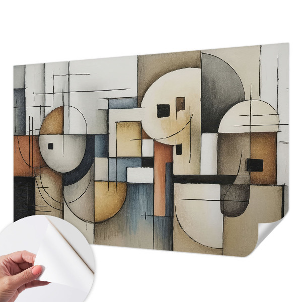 Fototapetas vaiko kambariui su geometriniu harmonijų raštu