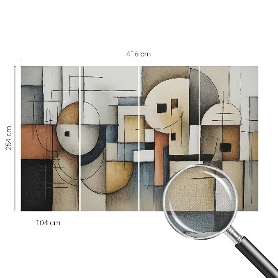 Fototapetas vaiko kambariui su geometriniu harmonijų raštu