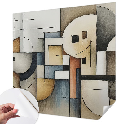 Fototapetas vaiko kambariui su geometriniu harmonijų raštu