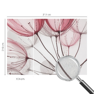 3D fototapetas sienoms su Blomsterio siluetu