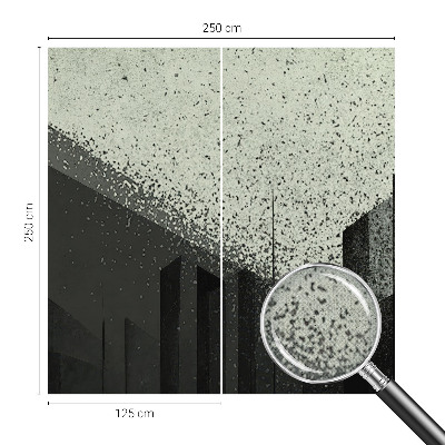3D fototapetas su didelėmis geometrinėmis formomis (Bigeometrija)
