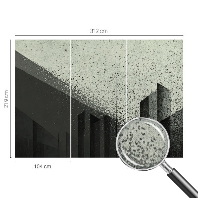 3D fototapetas su didelėmis geometrinėmis formomis (Bigeometrija)