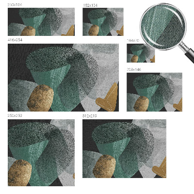 Fototapetas vaikams su abstrakčios geometrinės kompozicijos motyvu