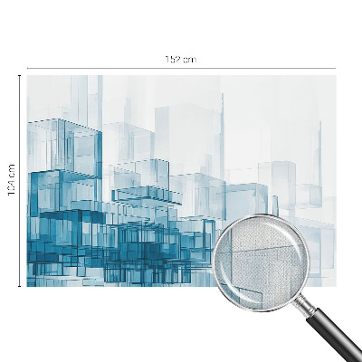 3D fototapetas su geometriniu kubų motyvu