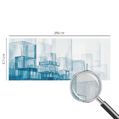 3D fototapetas su geometriniu kubų motyvu