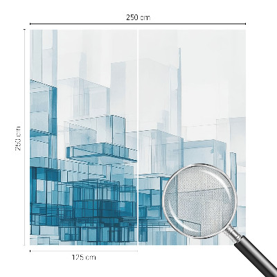 3D fototapetas su geometriniu kubų motyvu