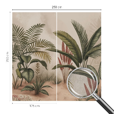 3D fototapetas sienoms Plantmotyvas