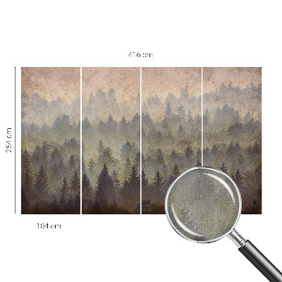 3D fototapetas sienoms Skovtåge