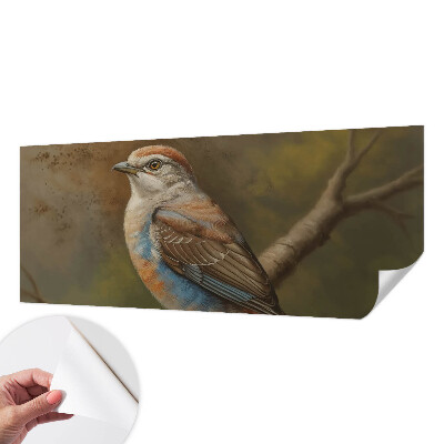 3D fototapetas su paukščių portretu