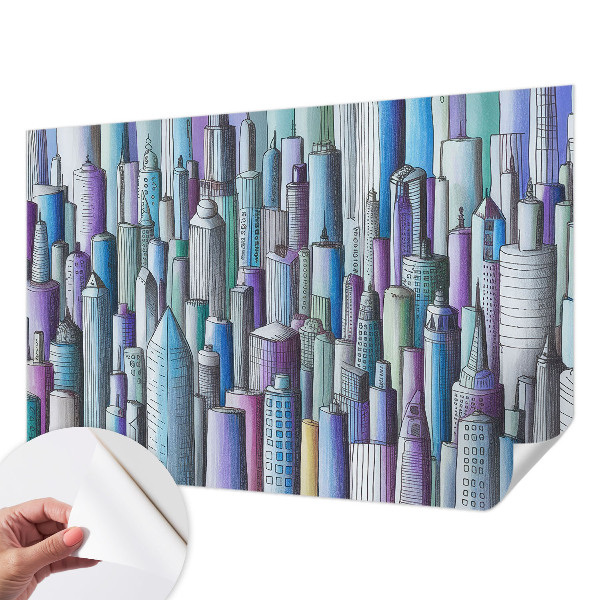 Fototapetas vaiko kambariui Byens dangoraižiai