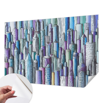 Fototapetas vaiko kambariui Byens dangoraižiai