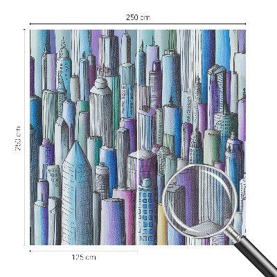 Fototapetas vaiko kambariui Byens dangoraižiai