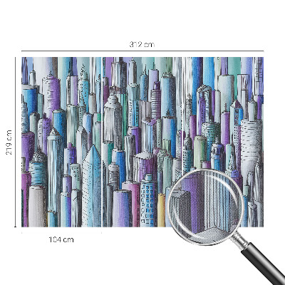 Fototapetas vaiko kambariui Byens dangoraižiai