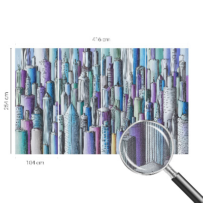 Fototapetas vaiko kambariui Byens dangoraižiai