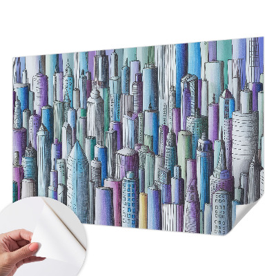 Fototapetas vaiko kambariui Byens dangoraižiai