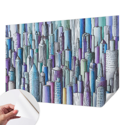 Fototapetas vaiko kambariui Byens dangoraižiai