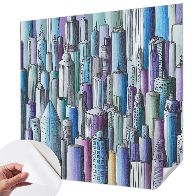 Fototapetas vaiko kambariui Byens dangoraižiai