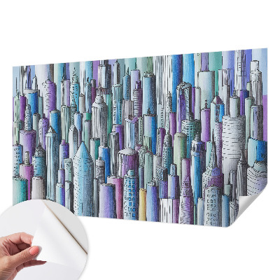 Fototapetas vaiko kambariui Byens dangoraižiai