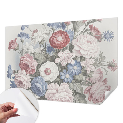 Savaime lipnus fototapetas Spalvingas puokštė