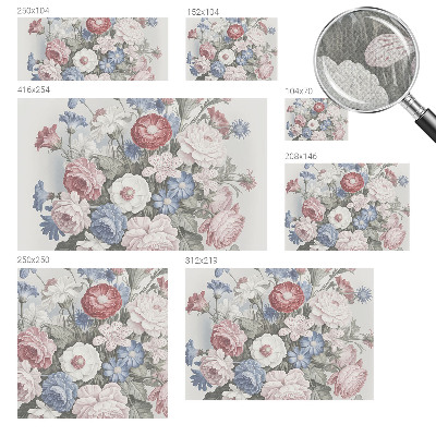 Savaime lipnus fototapetas Spalvingas puokštė