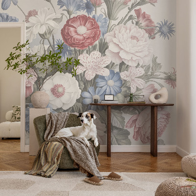 Savaime lipnus fototapetas Spalvingas puokštė