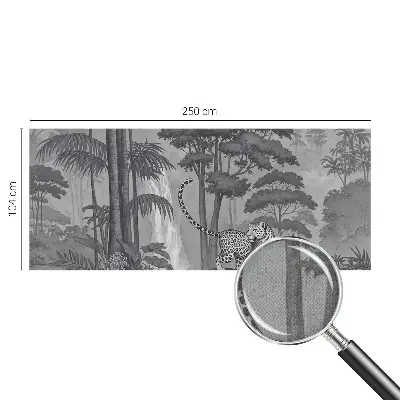 3D fototapetas su tropikų džiunglių motyvu