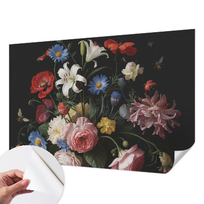 Savaime lipnus fototapetas Blomster med insecter