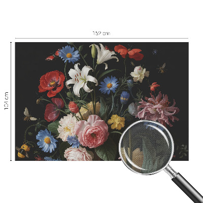 Savaime lipnus fototapetas Blomster med insecter