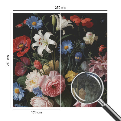 Savaime lipnus fototapetas Blomster med insecter