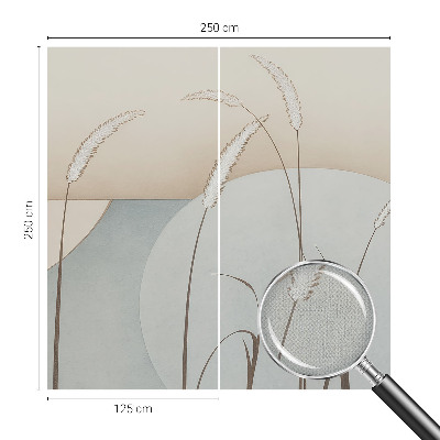 3D fototapetas sienoms Švelnūs žolynai