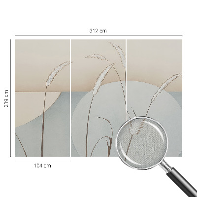 3D fototapetas sienoms Švelnūs žolynai