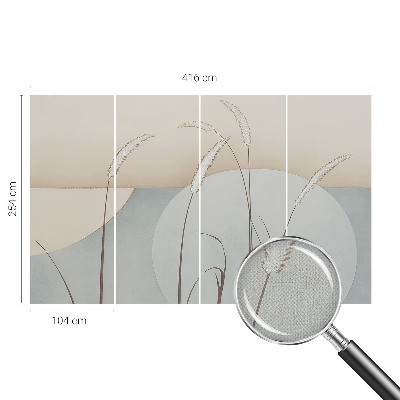 3D fototapetas sienoms Švelnūs žolynai