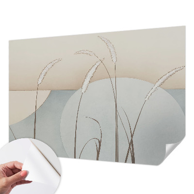 3D fototapetas sienoms su švelniais žolynų motyvais