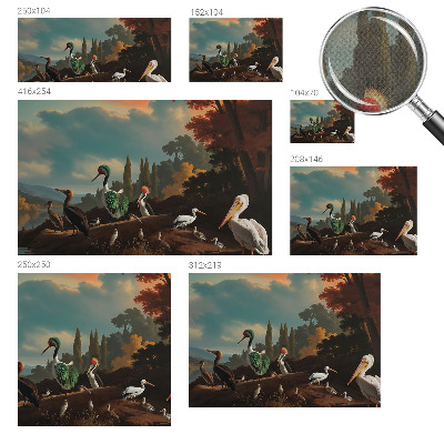 Fototapetas vaiko kambariui Maleriske fugle