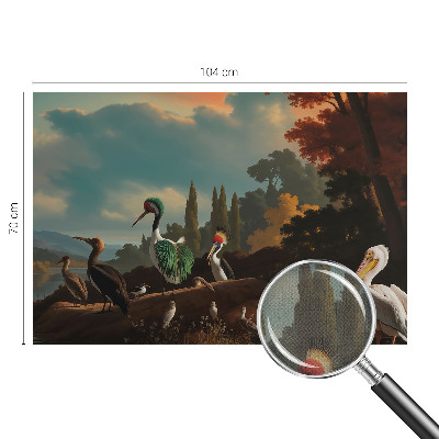 Fototapetas vaiko kambariui Maleriske fugle