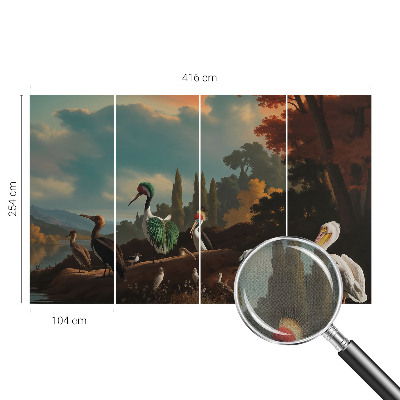 Fototapetas vaiko kambariui Maleriske fugle