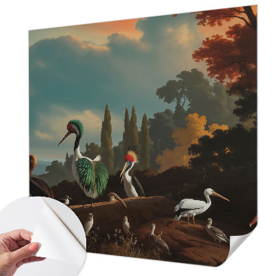 Fototapetas vaiko kambariui Maleriske fugle