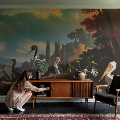 Fototapetas vaiko kambariui Maleriske fugle