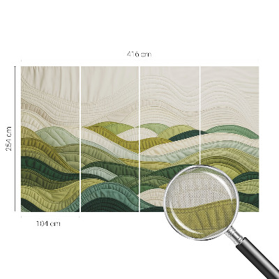 Savaime lipnus fototapetas Audinių kalvos