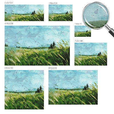 3D fototapetas sienoms Žaliasis kraštovaizdis