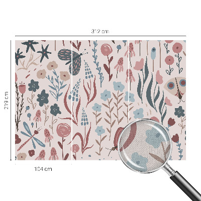 3D fototapetas sienoms Blomsterio vabzdys